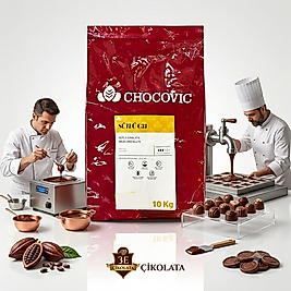 CHOCOVİC SÜTLÜ KUVERTÜR DAMLA ÇİKOLATA C33 %28 10 kg
