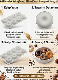 Donut figürlü silikon kalıp