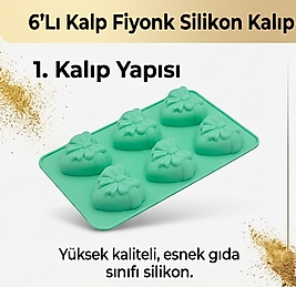 KALP FİGÜR ÇİÇEK DOKULU SİLİKON KALIP